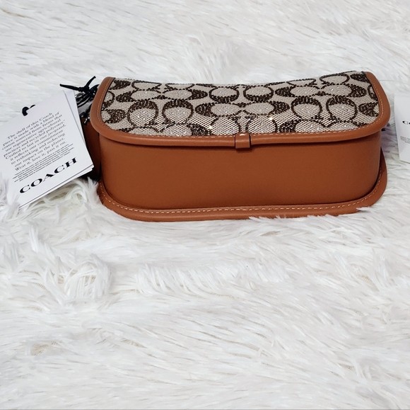 Coach Originals Swinger Crystal Signature Jacquard Chain Shoulder Bag 20 - Picture 7 of 13